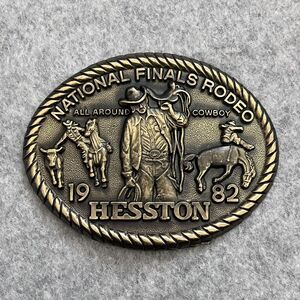 Hesston 1982 National Final Rodeo‎ Belt Buckle 8th Edition All Around Cowboy NFR